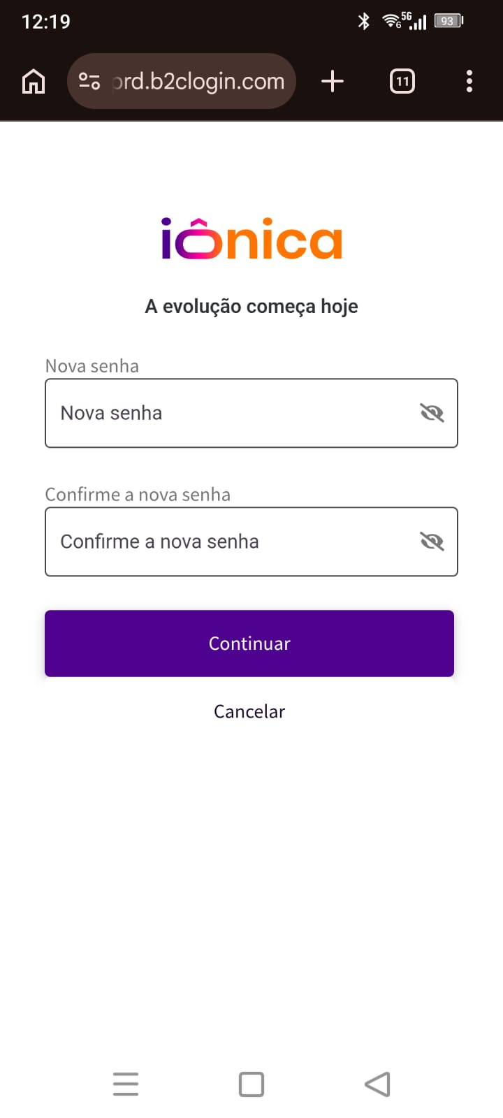 Nova Senha